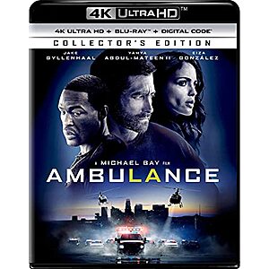 Ambulance - Collector's Edition (4K UHD + Blu-ray + Digital) $12