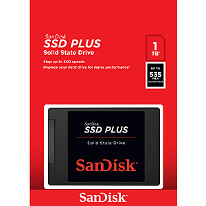 Office Depot: SanDisk® SSD PLUS Internal SSD, 1TB, SATA600, SDSSDA-1T00-G26 + Batteries + Free Bonus Products for $54.99!