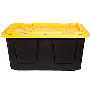27 gallon GreenMade Professional Storage Tote With Handles,Snap Lid, $8.99, free pickup, Office Depot