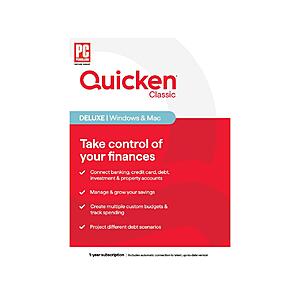Quicken Classic Deluxe, 1-Year Subscription $32 at Newegg