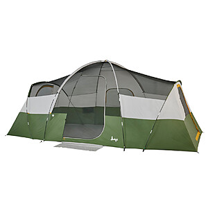 10-Person 17' x 10' Slumberjack Riverbend Hybrid Dome Tent w/ Room Dividers $55 + Free Shipping