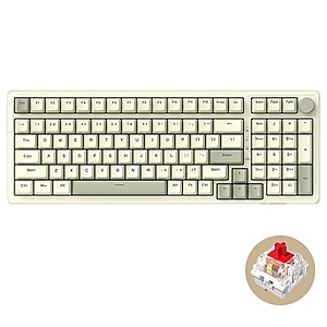 Ajazz AK992 Hot-swappable Wired Mechanical Keyboard (Beige) $34.50 + Free Shipping
