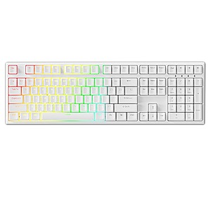 DAGK 5108 Full Size RGB Hot Swap Wired Mechanical Keyboard (White or Black | Red Linear or Brown Tactile Switches) $50.32 & More + Free Shipping