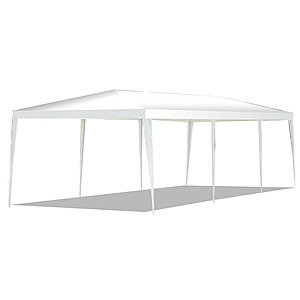 10' x 30' Costway Waterproof Gazebo Canopy Tent w/ Metal Connection Stakes & Wind Ropes $83 + Free Shipping