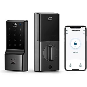 eufy Security C210 5-in-1 Keyless Wi-Fi Deadbolt Smart Lock (Black) $80 + Free Shipping