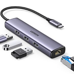 Prime Members: UGREEN 4-in-1 USB C to Ethernet Adapter w/ Gigabit RJ45 $11.70, UGREEN 2.5G USB C to Ethernet Adapter $15.90 & More + FS