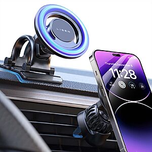 Prime Members: Lisen iPhone 4-in-1 MagSafe Magnetic Phone Car Mount $10.40 + Free Shipping