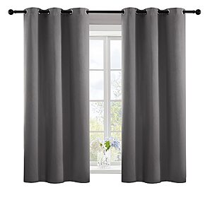 2-Pk Deconovo Solid Thermal Insulated Blackout Curtains (various colors) from $10.41 + Free Shipping w/ Prime