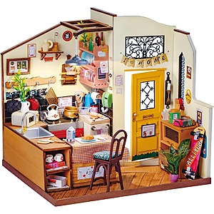 Rowood DIY Miniature House Kit (Homey Kitchen) $22 + Free Shipping w/ Prime