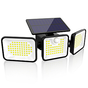 NEXPURE 180 LED Solar Outdoor Motion Sensor Flood Light $10