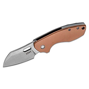CRKT Pilar copper handle folding knife @ Knife Center FS $29.95