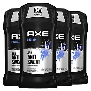 4-Count Axe Phoenix Antiperspirant Deodorant or Axe Men's Excite Body Wash from $11.30 & More