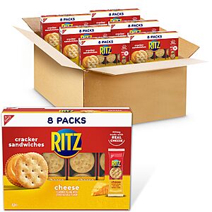 48-Pack RITZ Sandwich Crackers (Cheese) $14.78 w/ S&S & More + Free Shipping w/ Prime or on $35+