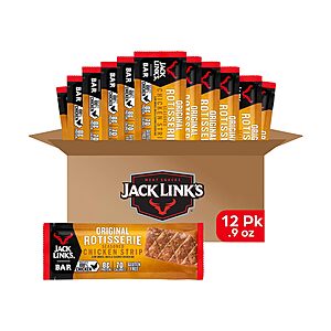 12-Count 0.9-Oz Jack Link's Rotisserie Chicken Meat Bars $13.62 w/ S&S + Free Shipping w/ Prime or on $35+