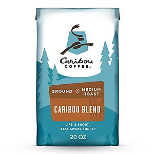 20-Oz Caribou Ground Coffee: Medium Roast (Caribou Blend), Light Roast (Daybreak Morning Blend) $7.74 w/ S&S + F/S w/ Prime or on $35+