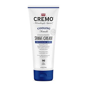 6-Oz Cremo Cooling Formula Shave Cream (Refreshing Mint) $2.45 w/ Subscribe & Save