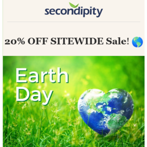 Secondipity: 20% Off Everything Storewide: Clothing, Electronics & More (Valid until 4/26) + Free Shipping