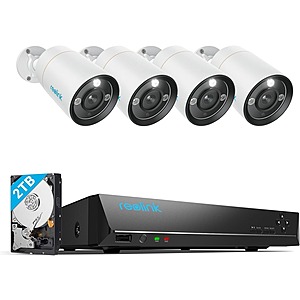 Prime Exclusive: Reolink 4-Cam 12MP UHD + 8 Channel NVR 2TB 27/7 Recording Wired Security Camera System $465.49 + Free Shipping