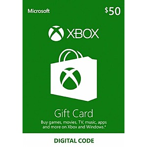 $50 Xbox eGift Card for $40.49