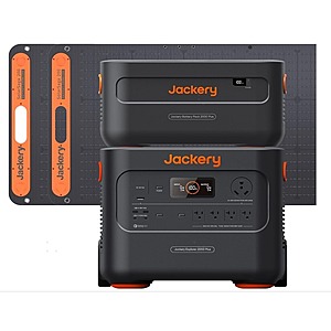 Jackery Solar Generator 4000 Kit: 1x Explorer 2000 Plus LiFePO4 Portable Power Station + 1x Battery Pack 2000 Plus & More w/ Bonus Jackery Explorer 240 + Free Shipping $3229