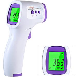 2-Pack: Infrared Non-Contact Thermometers for Body/ Surface Temp $9.50 + Free Shipping