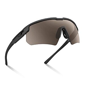 Prime Members: KastKing Unisex Hillsboro Polarized Mirrored Sport Sunglasses w/ Hard Case (Dark Gray w/ Brown Lens) $16 + Free Shipping