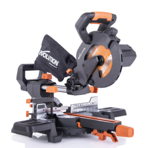 Evolution R185SMS+ Sliding Miter Saw w/ 7 1/4" Multi-Material Cutting Blade $145 + Free S/H