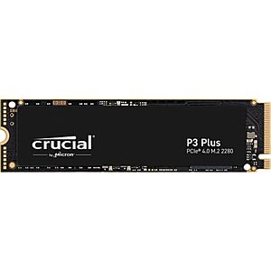 1TB Crucial P3 Plus PCIe 4.0 3D NAND NVMe Solid State Drive $67 + Free Shipping