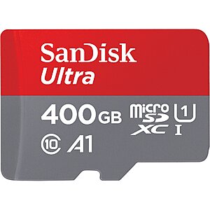 400GB SanDisk Ultra Class 10 A1 microSDXC Memory Card w/ Adapter $30 + Free S/H