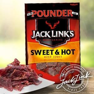 Jack Link’s Beef Jerky, Sweet & Hot, 16 Ounce via Amazon for $8.75