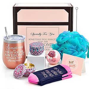 8-Item Gift Box Set, Including 12-Ounce Insulated Tumbler, Scented Candle, Bath Bomb & More $16.90 + Free Shipping w/ Prime or on $25+