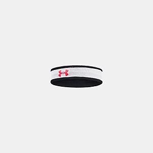 Under Armour Men's or Women's UA Striped Performance Terry Headband (White/Black) $3 + Free Shipping