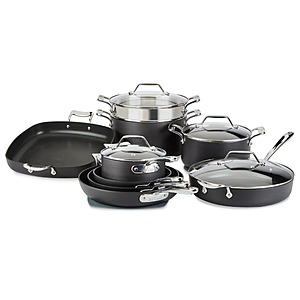 13-Piece All-Clad Essentials Hard Anodized Nonstick Cookware Set $270 + Free Shipping