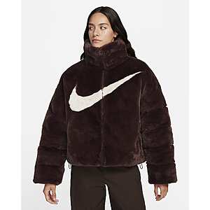 Nike Women's Faux Fur Puffer Jacket (Brown) $110.23 + Free Shipping