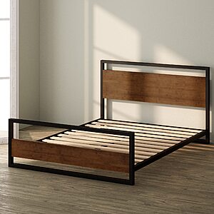ZINUS Suzanne Bamboo and Metal Platform Bed Frame with Footboard - King $126.63 @ Amazon *Prime Deal*