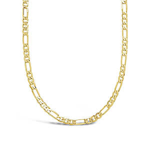 17" Sterling Forever Men's or Women's Figaro Chain Necklace (Gold, 3mm width) $12.68 + Free Shipping