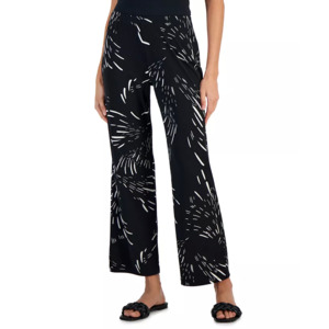 JM Collection Women's Firework-Print Wide-Leg Pants (Deep Black Combo) $15.84 & More + Free Store Pickup at Macy's or Free Shipping on $25+