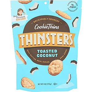 4-Oz Thinsters Toasted Coconut Cookie Thins $2.55 w/ S&S + Free Shipping w/ Prime or on $35+