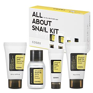 4-Piece Cosrx All About Snail Korean Skincare Travel Size Gift Set $15.17 + Free Shipping w/ Prime or on $35+