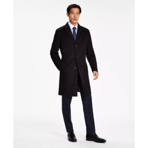 Tommy Hilfiger Men's Addison Wool-Blend Trim Fit Overcoat (2 Colors) $69.13 + Free Shipping