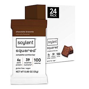 24-Ct Soylent Squared Mini Vegan Gluten-Free Protein Bar Snack (Various Flavors) from $16.21 w/ S&S + Free Shipping w/ Prime or Orders $25+