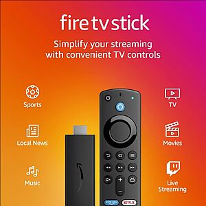 Fire TV Stick w/ Alexa Voice Remote HD Streaming Device $20 + Free Shipping w/ Prime or on $35+