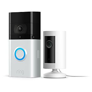 New QVC Customers: Ring Video Doorbell 3 w/ Indoor Security Camera & Ring Assist Plus $120 + Free Shipping