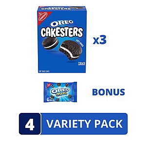 3-Pack 5-Count Oreo Cakesters + 1-Count Oreo Mini Cookie $8.38 w/ S&S + Free Shipping w/ Prime or on $35+