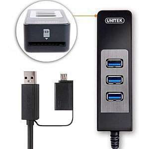 UNITEK USB 3.0 3-Port Hub and Micro SD Card Reader + OTG Adapter @ Amazon 64% off AC $3.99 / Free Prime Shipping