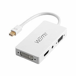 WEme 4-in-1 Mini DisplayPort to HDMI/DVI/VGA Adapter Cable with Audio Output Converter @ Amazon 67% off AC $4.99