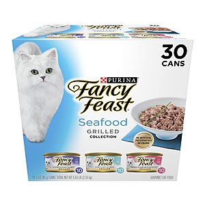 Fancy Feast Grilled Wet Cat Food Variety Pack - (30 pack ) $19.00