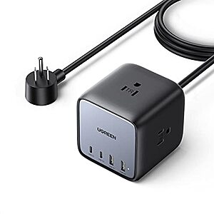 UGREEN 65W Charging Station, DigiNest Cube GaN 7-in-1 USB C Power Strip for Home and Office with 6ft Extension Cord, 3 Outlets, 2 USB C, 2 USB A $69.99 $41.99
