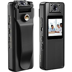 BOBLOV A22 64/32GB Body Camera, 2200mAh Battery for 10Hours Recording $32.11 on Amazon