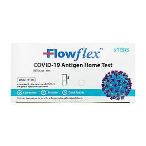 Flowflex at Home Covid Test Kit, 5 Test Pack - $47.99 at Costco